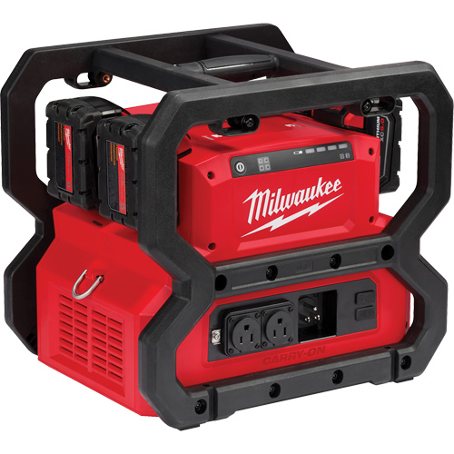 M18 Carry-On Power Supply, 1800 W/3600 W, Lithium Ion, 13-3/4" H x 12-1/4" W x 15" D, 28 lbs. Ontario Packaging