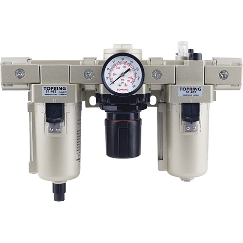 Filter, Regulator, Lubricator with Metal Bowl, 1/2" NPT, 150 PSI Ontario Packaging