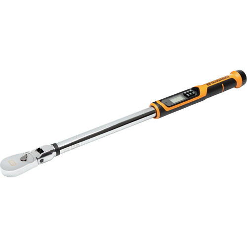 Flex Head Torque Wrench with Angle, Electronic, 1" Square Drive, 25 - 250 ft-lbs./301 - 3010 in-lbs. Ontario Packaging