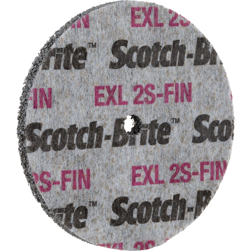 Meule homog&egrave;ne Scotch-Brite EXL, 3" x 1/2", Arbre de 1/4" Ontario Packaging