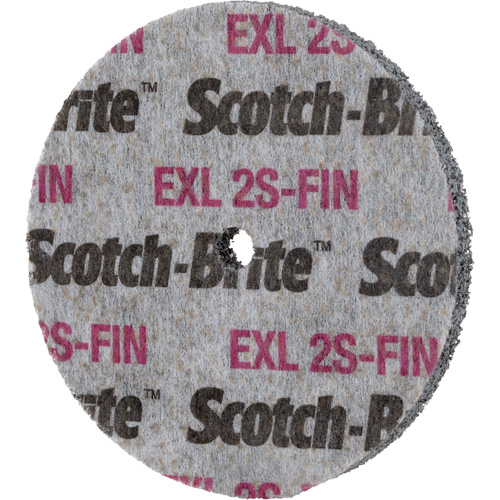 Meule homog&egrave;ne Scotch-Brite EXL, 3" x 1/2", Arbre de 1/4" Ontario Packaging