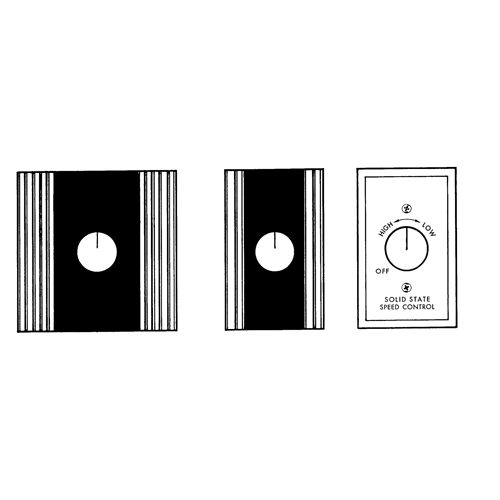 Contr&ocirc;le de vitesse 3 A pour ventilateur de plafond Ontario Packaging