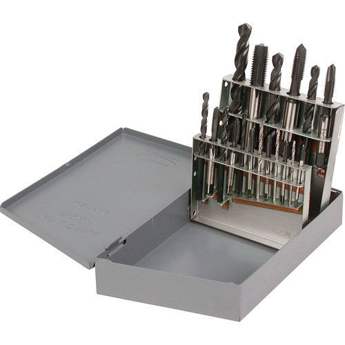 Blue Wizard Tap & Drill Set, 18 Pieces Ontario Packaging