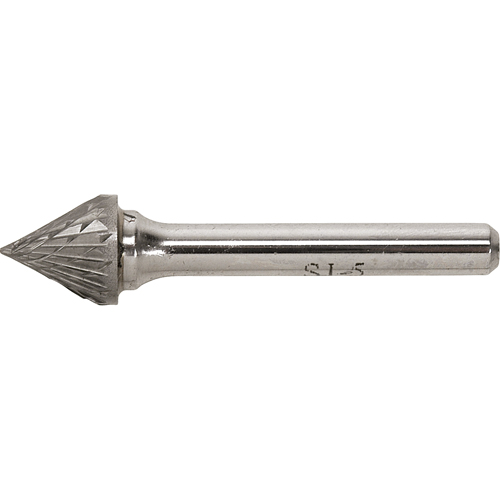 Solid Carbide Burr, SJ-1, 1/4" Dia., 1/4" Shank, 3/16" Depth of Cut Ontario Packaging