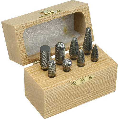 Double Cut Carbide Burr Set, 8 Pieces Ontario Packaging