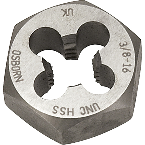 &eacute;crou-fili&egrave;re hexagonal, dia. 7/10", Filet de 1/4"-28, Acier rapide Ontario Packaging