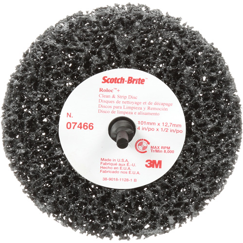Scotch-Brite Roloc Clean and Strip Disc, 4" Dia., Extra Coarse Grit, Silicon Carbide Ontario Packaging