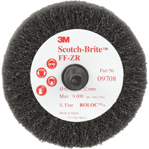 Scotch-Brite Cut & Polish Flap Brush, Aluminum Oxide, Fine Grit, 2-1/2" x 1-1/4" x 1/4" Ontario Packaging