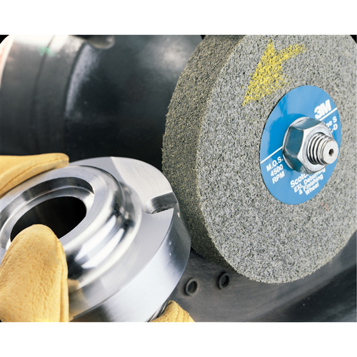 Scotch-Brite EXL Deburring Wheels, 6" x 1/2", 1" Arbor, Aluminum Oxide Ontario Packaging