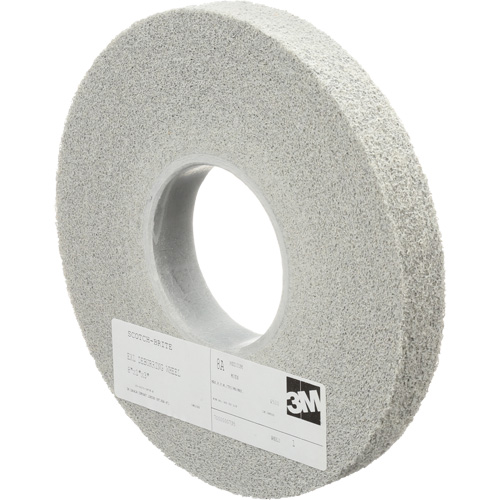 Scotch-Brite EXL Deburring Wheels, 8" x 1", 3" Arbor, Aluminum Oxide Ontario Packaging