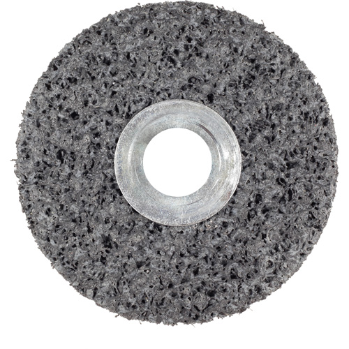 Roue unitaris&eacute; CS-UW Clean & Strip Scotch-Brite, 6" x 1", Arbre de 5/8", Grain de Extra grossier, Carbure de silicium Ontario Packaging