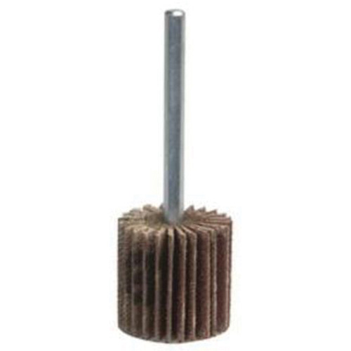 Grind-O-Flex Mini Mounted Flap Wheel, Aluminum Oxide, 120 Grit, 2" x 1-1/2" x 1/4" Ontario Packaging