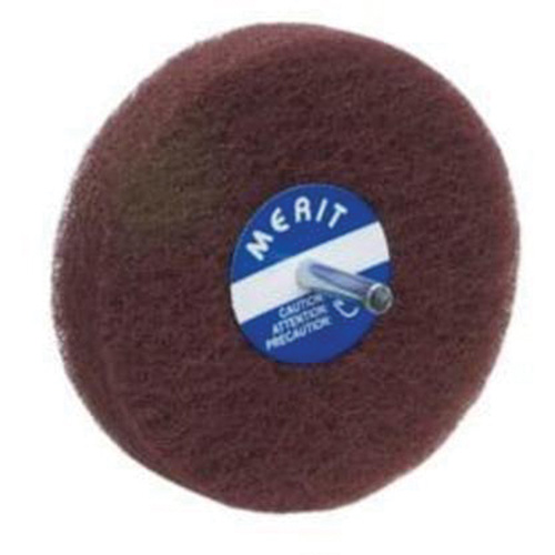 Abrasotex Non-Woven Disc Wheel, 4" Dia., Fine Grit, Aluminum Oxide Ontario Packaging