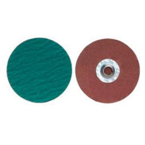Quick-Change Cloth Disc, 4" Dia., 120 Grit, Zirconium Ontario Packaging