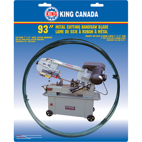 General Purpose Band Saw Blade, Bi-Metal, 93" L x 3/4" W x 0.032" Thick, 6-10 TPI Ontario Packaging