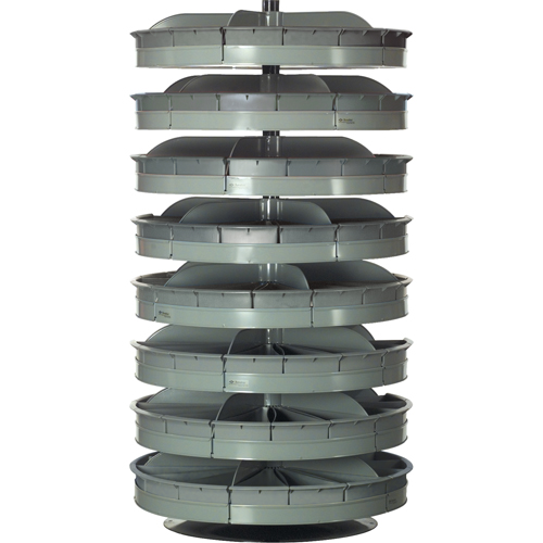 Modules de stockage Rotabin, 500 lb Capacit&eacute; par niveau, 7 Niveau(x), 66" ha x 34" dia Ontario Packaging