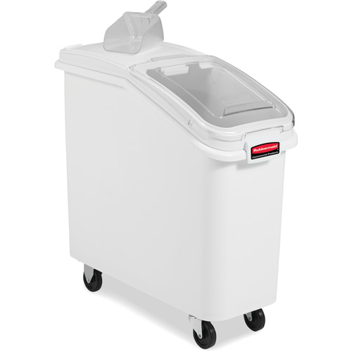 Mobile Ingredient Bins with Sliding Lid, 2.75 cu. ft. Capacity, 28" H x 13-13/100" W x 29-1/4" D Ontario Packaging