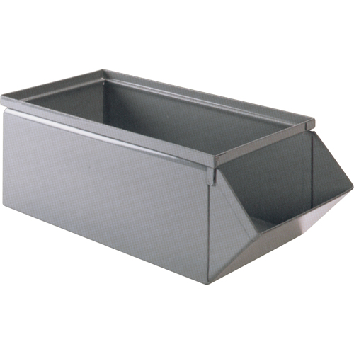 Bac en acier, Cap. 100 lb, 15" la x 24" p x 11" h, Bleu Ontario Packaging