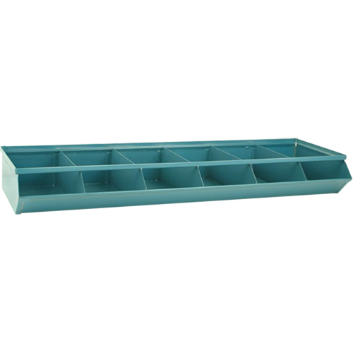 Bacs sectionnels superposables, Cap. 100 lb, 37" la x 12" p x 4-1/2" h, Bleu Ontario Packaging