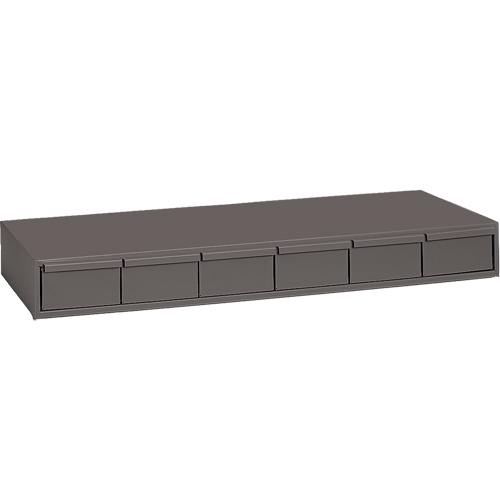 Casiers &agrave; tiroirs industriels, 6 tiroirs, 33-3/4" la x 11-5/8" p x 4" h, Gris Ontario Packaging
