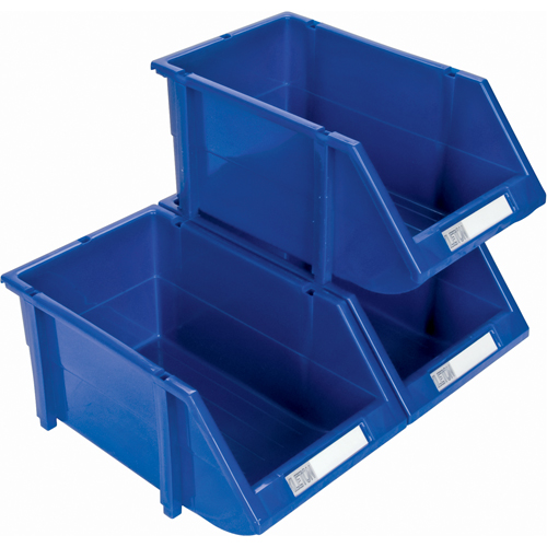 Stack & Hang Bin, 4-13/16" W x 3-3/16" H x 7-1/8" D, Blue Ontario Packaging