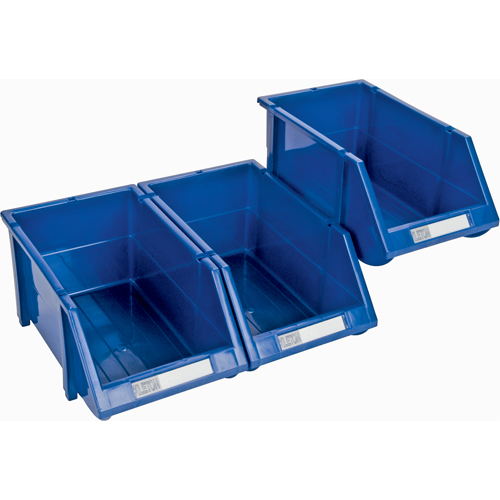 Stack & Hang Bin, 4-13/16" W x 3-3/16" H x 7-1/8" D, Blue Ontario Packaging