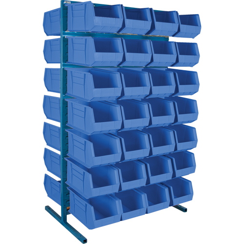 Double-Sided Stationary Bin Rack, 36" W x 24" D x 61" H, 56 Bins Ontario Packaging
