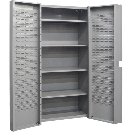 Deep Door Combination Cabinets, 38" W x 24" D x 72" H, Grey Ontario Packaging