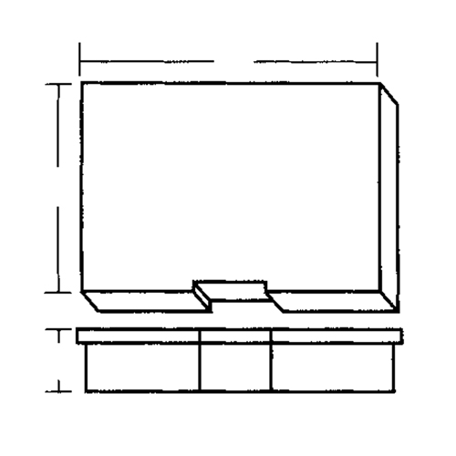 Compartment Case, Plastic, 15-1/2" W x 11-3/4" D x 2-1/2" H, Grey Ontario Packaging