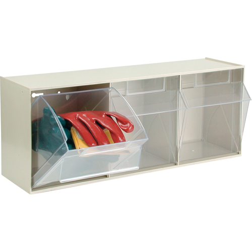 Tip-Out Bins Modular Storage System, 23-5/8" W x 7-3/4" D x 9 1/2" H, 3 Drawers Ontario Packaging