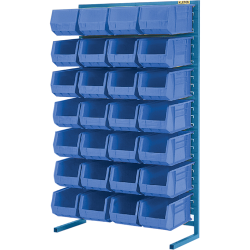 Support stationnaire pour bacs &agrave; un c&ocirc;t&eacute;, 36" la x 12" p x 61" h, 28 bacs Ontario Packaging