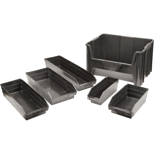 Bacs &agrave; pi&egrave;ces en plastique recycl&eacute;, 4-1/8" la x 11-5/8" p x 4" h, Capacit&eacute; de 30 lb Ontario Packaging