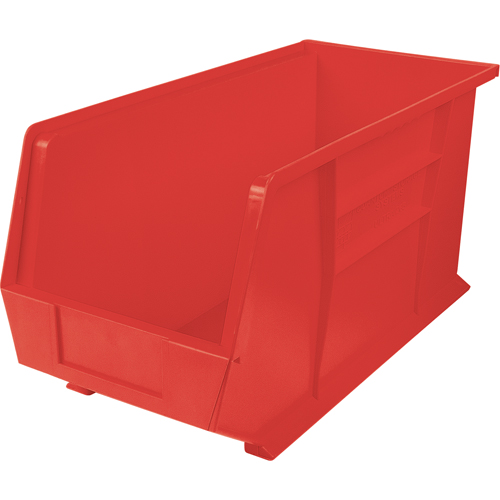 Ultra Stack & Hang Bin, 8-1/4" W x 9" H x 18" D, Red Ontario Packaging