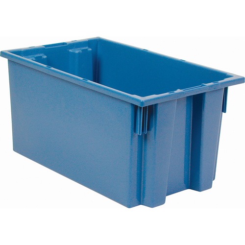 Contenants Stack & Nest, 9" x 18" x 11", Bleu Ontario Packaging