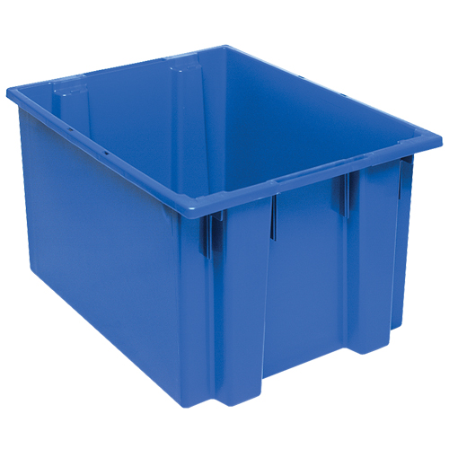 Stack & Nest Totes, 13" x 23.5" x 19.5", Blue Ontario Packaging