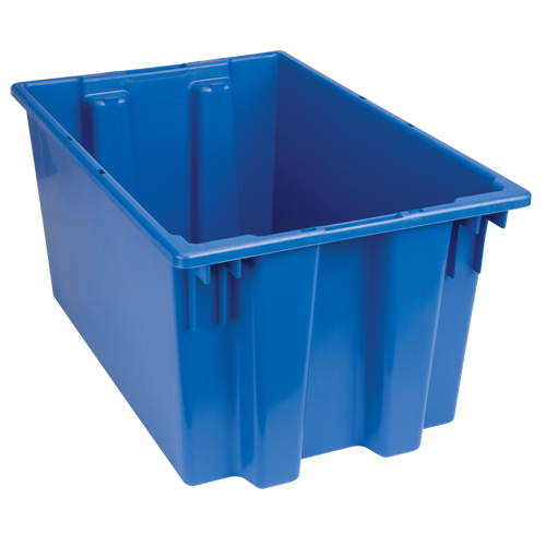 Contenants Stack & Nest, 12" x 23,5" x 15,5", Bleu Ontario Packaging
