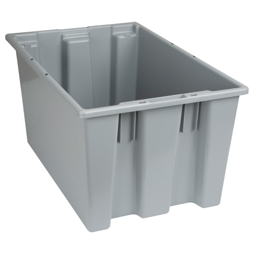 Contenants Stack & Nest, 12" x 23,5" x 15,5", Gris Ontario Packaging