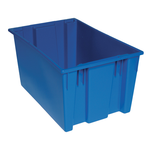 Stack & Nest Totes, 15" x 29.5" x 19.5", Blue Ontario Packaging