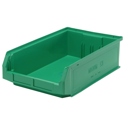 Contenants g&eacute;ants empilables, 12,375" la x 19,75" p x 5,875" h, Vert Ontario Packaging