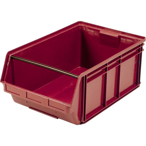 Contenants g&eacute;ants empilables, 18,375" la x 29" p x 11,875" h, Rouge Ontario Packaging