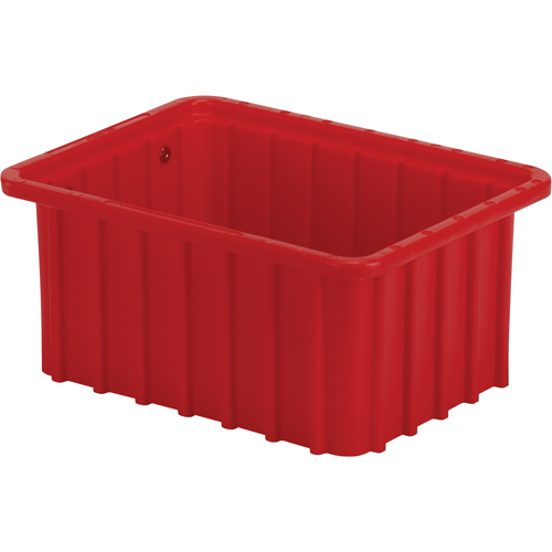 Divider Box, Polyethylene, 9.8" W x 7.3" D x 5" H, Red Ontario Packaging