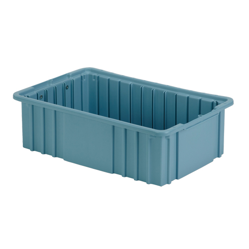 Divider Box, Polyethylene, 15.5" W x 9.9" D x 5" H, Light Blue Ontario Packaging