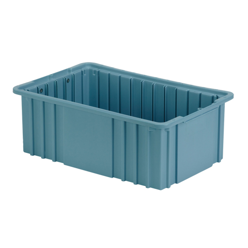 Divider Box, Polyethylene, 15.5" W x 9.9" D x 6" H, Light Blue Ontario Packaging