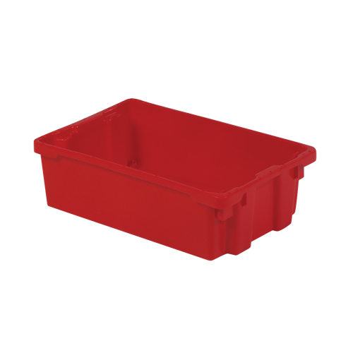 Contenants Stack-N-Nest Polylewton, 6,2" x 20,1" x 13", Rouge Ontario Packaging