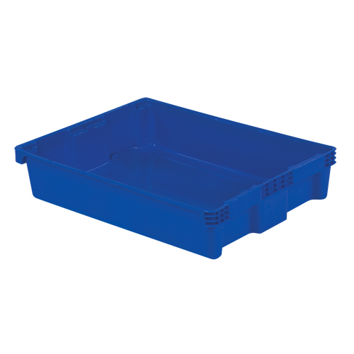 Contenants Stack-N-Nest Polylewton, 6,1" x 29,6" x 22,4", Bleu Ontario Packaging