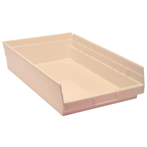 Economy Shelf Bin, 11-1/8" W x 4" H x 17-7/8" D, Ivory Ontario Packaging