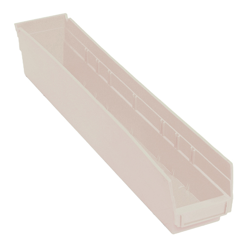 Bac pour &eacute;tag&egrave;re &eacute;conomique, 4-1/8" la, 4" h x 23-5/8" p, Ivoire Ontario Packaging