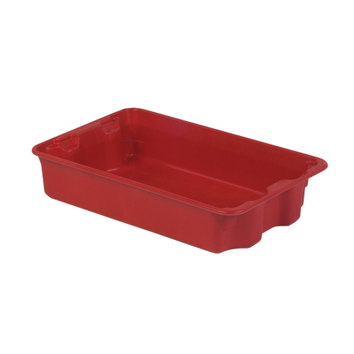 Contenants Stack-N-Nest de Plexton, 14,8" la x 24,3" p x 5,1" h, Rouge Ontario Packaging