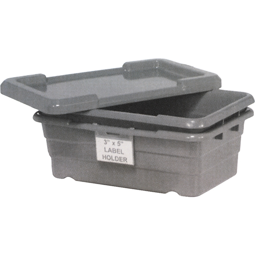 Bacs empilables en crois&eacute;, 16" la x  p x 8,5" h, Gris Ontario Packaging