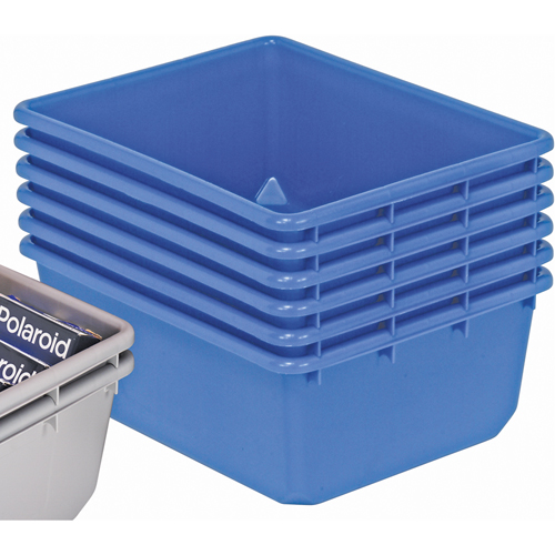 QuanTub Nesting Totes, 19" W x 24.5" D x 9.5" H, Blue Ontario Packaging